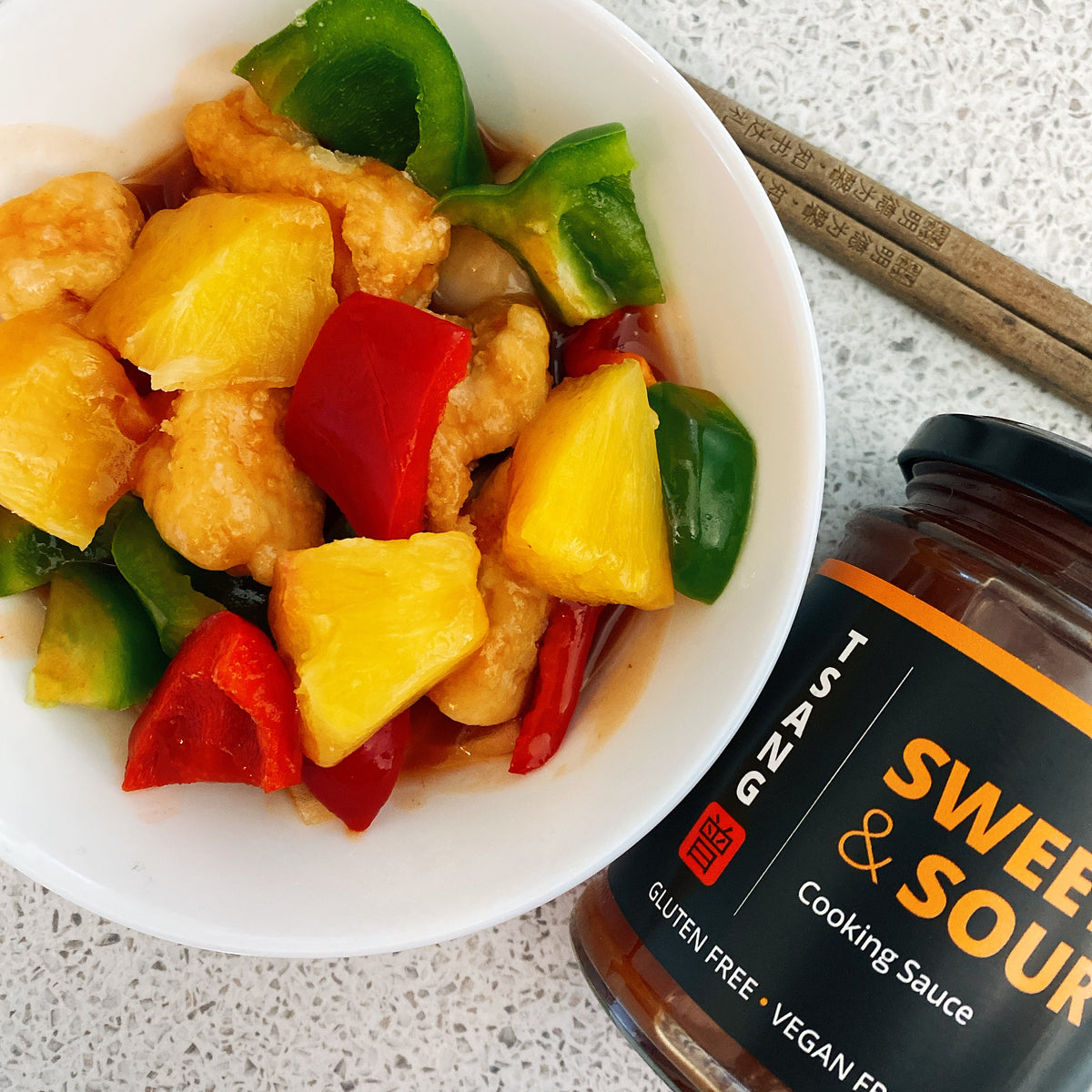 Easy recipe for Sweet and Sour Chicken Hong Kong Style (Gluten free