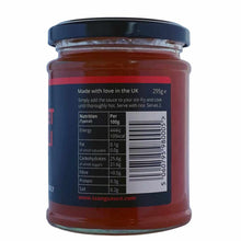 Load image into Gallery viewer, Nutritional information label for gluten free Sweet Chilli sauce
